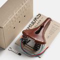 Brooks England Flyer Sella per bicicletta marrone intagliato 8