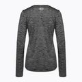 Under Armour Tech Crew Twist donna, manica lunga da allenamento, nero/argento metallico 5