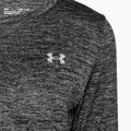 Under Armour Tech Crew Twist donna, manica lunga da allenamento, nero/argento metallico 6