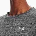 Under Armour Tech Crew Twist donna, manica lunga da allenamento, nero/argento metallico 3