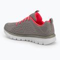 SKECHERS Graceful Get Connected scarpe da donna grigio/corallo 3
