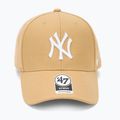47 Brand MLB New York Yankees MVP berretto da baseball marrone chiaro 2