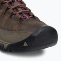 Stivali da trekking da donna KEEN Targhee III Mid WP weiss/boysenberry 7