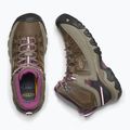Stivali da trekking da donna KEEN Targhee III Mid WP weiss/boysenberry 12