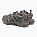 KEEN Whisper sandali da trekking da donna grigio medio/verde pavone 3