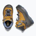 KEEN Redwood Mid WP, scarponcini da trekking junior in oro scuro/indaco antico 10