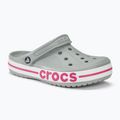 Crocs Bayaband Clog Ciabatte grigio chiaro/rosa confetto 2
