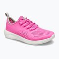 Scarpe Crocs LiteRide Pacer rosa elettrico/bianco per bambini 8