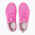 Scarpe Crocs LiteRide Pacer rosa elettrico/bianco per bambini 11