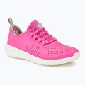 Scarpe Crocs LiteRide Pacer rosa elettrico/bianco per bambini