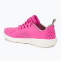 Scarpe Crocs LiteRide Pacer rosa elettrico/bianco per bambini 3