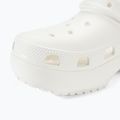 Crocs Classic Platform Clog bianco Ciabatte da donna 8