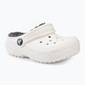 Crocs Classic Lined Clog Ciabatte bambino bianco/grigio