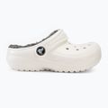 Crocs Classic Lined Clog Ciabatte bambino bianco/grigio 3