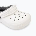 Crocs Classic Lined Clog Ciabatte bambino bianco/grigio 8