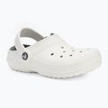 Crocs Classic Clog foderato Bambini Ciabatte bianco/grigio 2