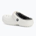 Crocs Classic Clog foderato Bambini Ciabatte bianco/grigio 4