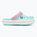 Infradito Crocs Crocband Clog blu ghiaccio/bianco per bambini 3