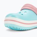 Infradito Crocs Crocband Clog blu ghiaccio/bianco per bambini 9