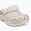 Crocs Classic Glitter Clog Toddler infradito oyster 8