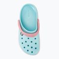 Infradito Crocs Crocband Clog blu ghiaccio/bianco per bambini 7