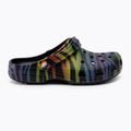 Crocs Classic Seasonal Donna Ciabatte zebrate con stampa arcobaleno 3
