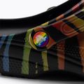 Crocs Classic Seasonal Donna Ciabatte zebrate con stampa arcobaleno 9