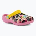 Crocs Ron English Party Animals Classic Clog Bambini Ciabatte rosa limonata/multi