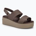 Sandali Crocs Brooklyn Low Wedge donna, fungo/stucco