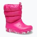 Crocs Classic Neo Puff rosa confetto stivali da neve junior 8