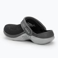 Crocs LiteRide 360 nero/grigio ardesia infradito per bambini 4