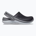 Crocs LiteRide 360 nero/grigio ardesia infradito per bambini 10