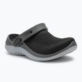 Crocs LiteRide 360 Clog Infradito per bambini nero/grigio ardesia