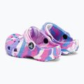 Crocs Classic Marbled Clog T bianco/rosa infradito per bambini 4