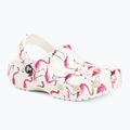 Crocs Classic Pool Party Clog K bianco/flamingo infradito per bambini 2