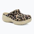 Infradito Crocs Classic Platform Animal Remix donna osso/leopardo
