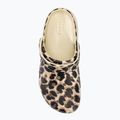 Infradito Crocs Classic Platform Animal Remix donna osso/leopardo 6