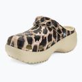 Infradito Crocs Classic Platform Animal Remix donna osso/leopardo 8