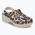 Infradito Crocs Classic Platform Animal Remix donna osso/leopardo 9