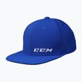 Cappello da baseball da bambino CCM Small Logo Flat Brim YTH royal