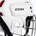Casco da hockey junior CCM Tacks 70 Combo bianco 7