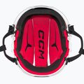Casco da hockey junior CCM Tacks 70 Combo bianco 12