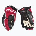 Guanti da hockey CCM JetSpeed FT6 Pro SR nero/rosso/bianco 2