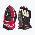 Guanti da hockey junior CCM JetSpeed FT6 Pro JR black/red/white