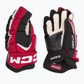 Guanti da hockey CCM JetSpeed FT680 SR nero/rosso/bianco