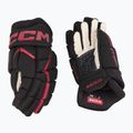 Guanti da hockey CCM JetSpeed FT680 SR nero/rosso