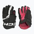 Guanti da hockey per bambini CCM Next YTH nero/bianco
