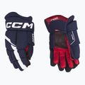 Guanti da hockey per bambini CCM Next YTH bianco/marino 2