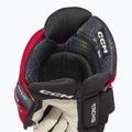 Guanti da hockey CCM Tacks XF Pro SR nero/rosso/bianco 4