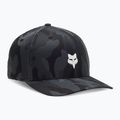 Cappello da baseball Fox Racing Fox Head Camo Tech Flexfit nero camo da uomo